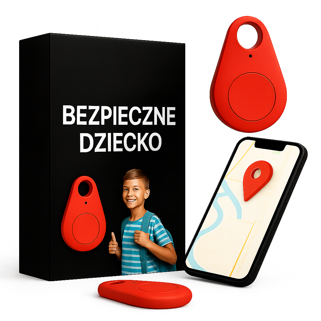 Wodoodporny lokalizator GPS dla dzieci, model mini z IP67. Gadżet technologiczny, zwiększa ich bezpieczeństwo.