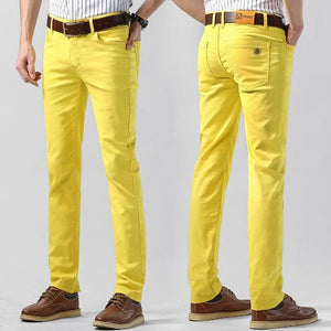 Męskie spodnie bawełniane slim fit Milan. Komfortowe, miękkie, w modnym kolorze. Doskonałe na casual.