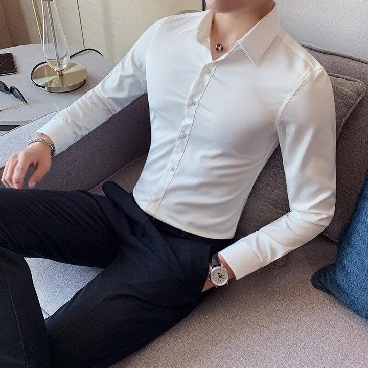 Uniwersalna koszula męska elegancka, slim fit, idealna na spotkania biznesowe i casual.