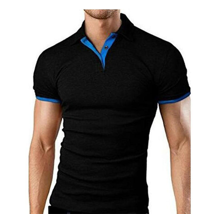 Męska koszulka polo gładka, krótki rękaw, idealna do casualowych i eleganckich stylizacji.