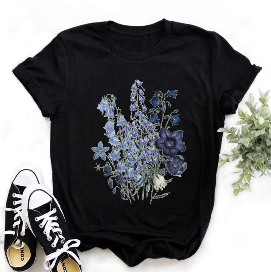 Wygodny T-shirt damski z fantazyjnym nadrukiem jednorożca. Luźna koszulka z okrągłym dekoltem, świetna na lato.