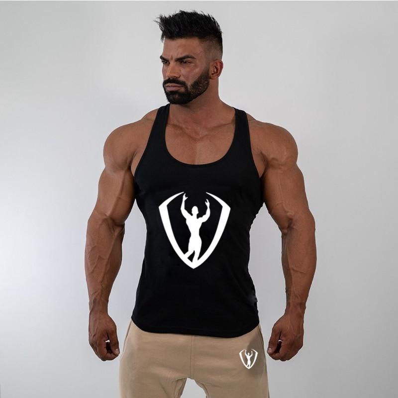 Męski tank top z modnym nadrukiem, idealny na lato. Sportowa koszulka bez rękawów dla komfortu i stylu.