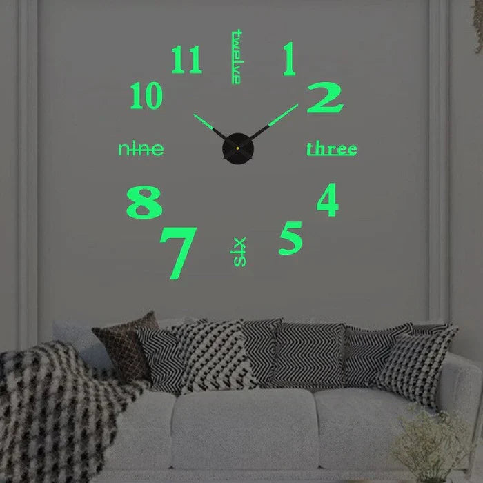 Zegar ścienny DIY ArtTime, łatwy do złożenia, nowoczesny i stylowy element dekoracji wnętrza.