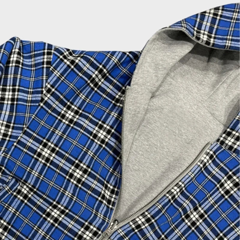 Stylowa męska bluza oversize z kapturem, dwustronna. Komfortowy element mody miejskiej, casual i nowoczesna.