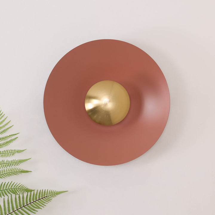 Lampa ścienna LED okrągła, minimalistyczny design, idealna do korytarza.
