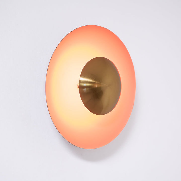 Designerska lampa ścienna LED, okrągła, nowoczesny design dla domu.