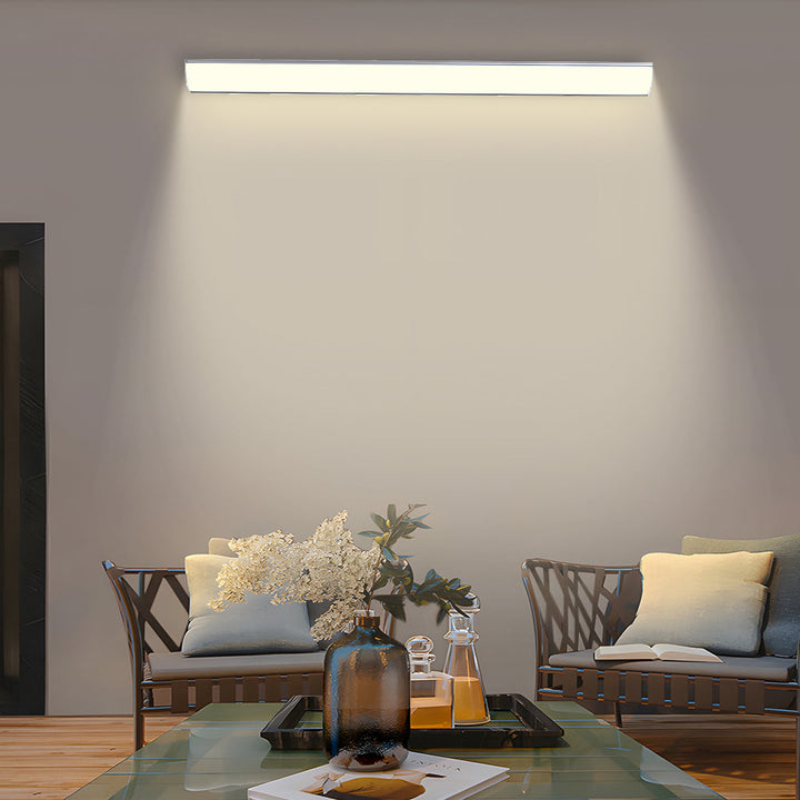 Czarna lampa zewnętrzna LED, minimalistyczna, do ogrodu, tarasu, elewacji, IP65.