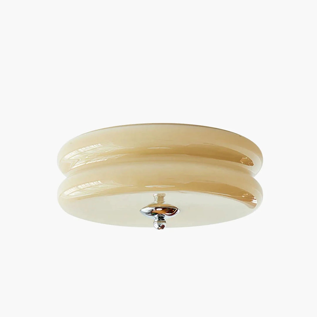 Okrągła lampa sufitowa Art Deco vintage, oświetlenie do salonu i sypialni.