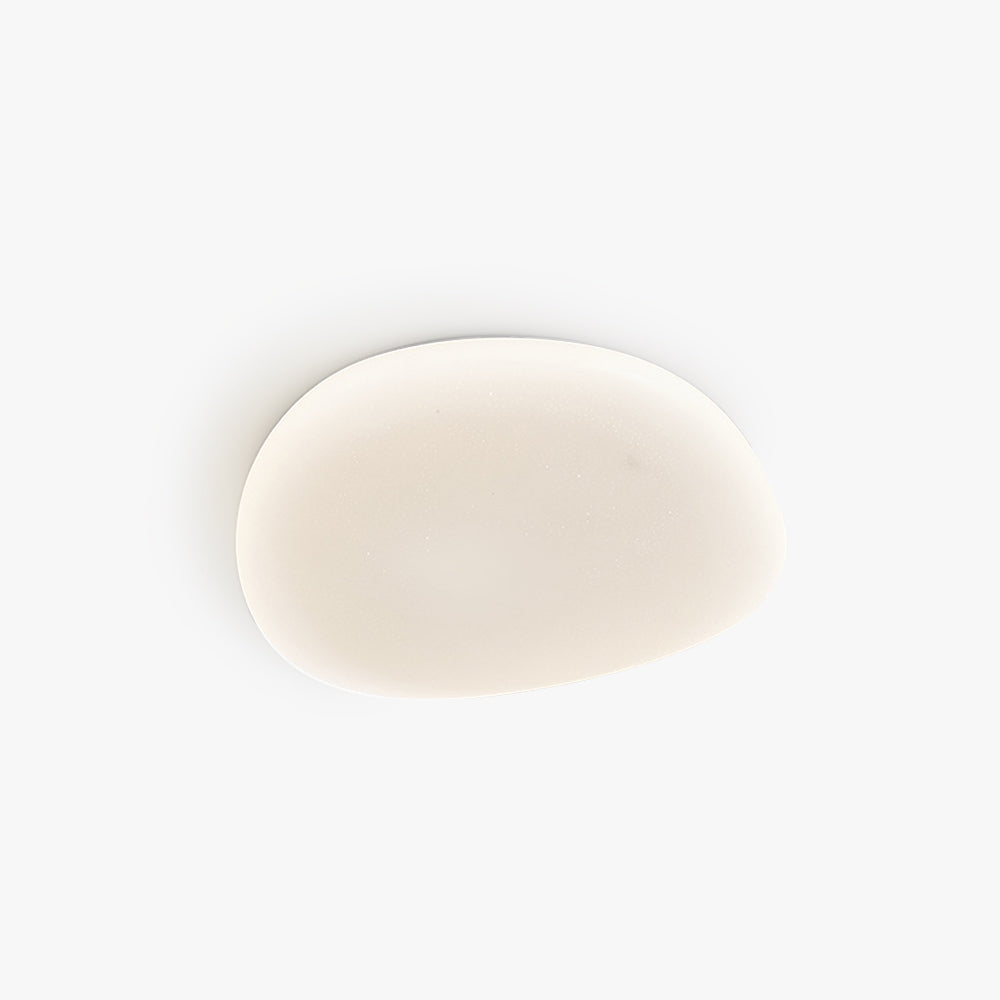 Nowoczesna lampa sufitowa LED z organicznym kształtem, ściemnialna, z regulowaną barwą światła do salonu.