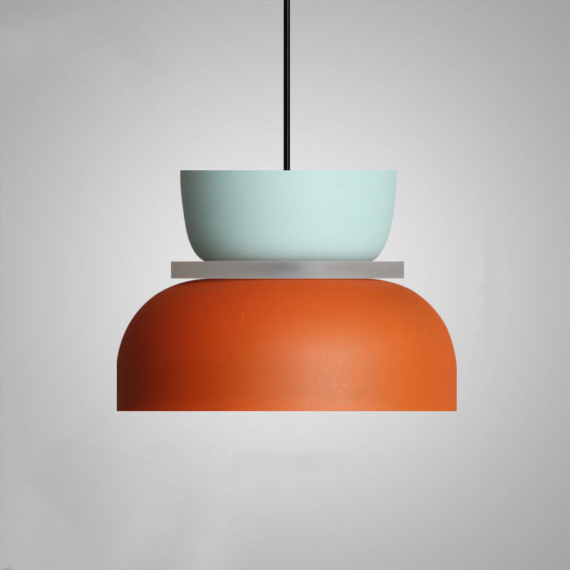 Pastelowa lampa wisząca Macarons E27, nowoczesny design. Skandynawska dekoracja do kuchni, jadalni.