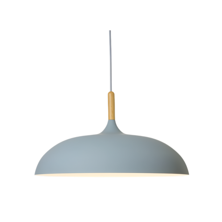 Lampa wisząca skandynawska drewno/żelazo. Oświetlenie jadalni, kuchni. Styl nordycki.