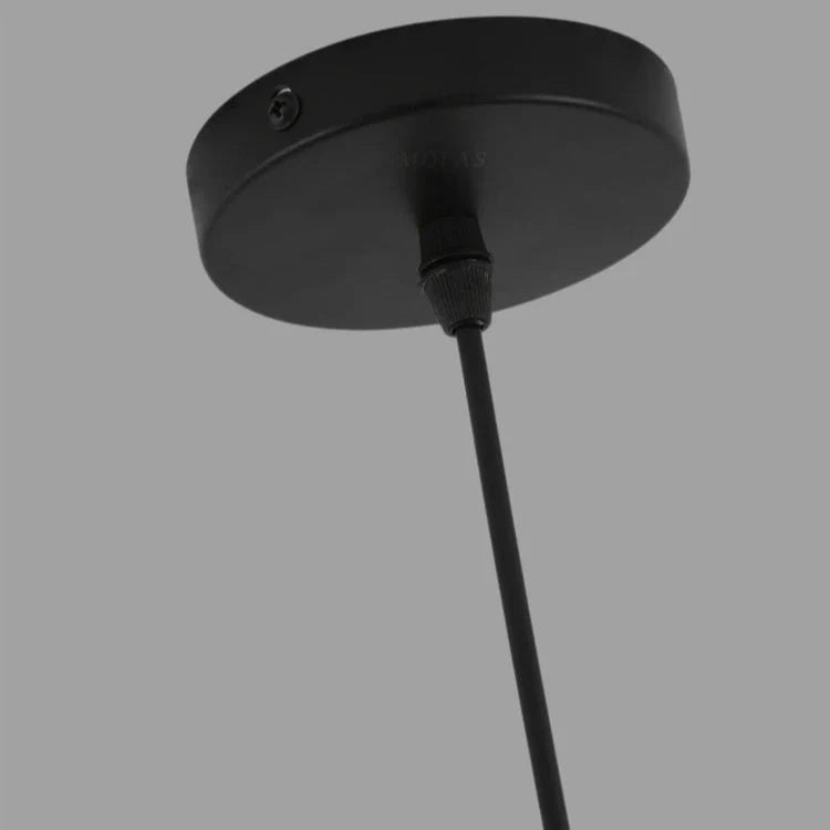 Designerska lampa wisząca, podwójny szklany klosz, szary dymiony, styl skandynawski, E27.
