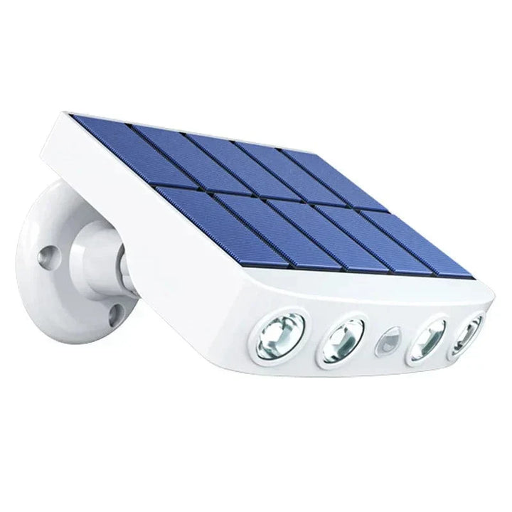 Łatwa w instalacji lampa solarna na ścianę z czujnikiem ruchu do energooszczędnego oświetlenia LED.