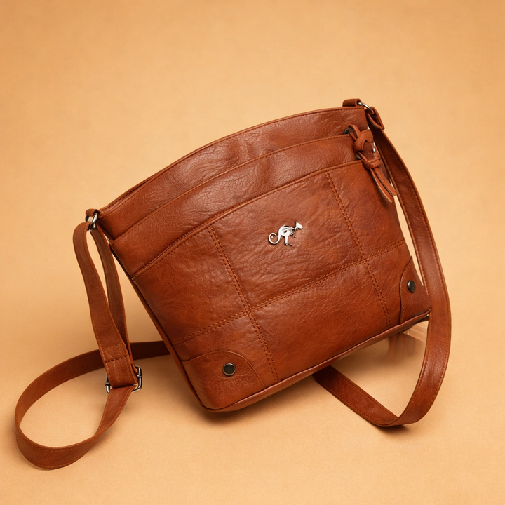 Elegancka damska torba na ramię vintage. Praktyczna torebka PU na co dzień, stylowy dodatek modowy.