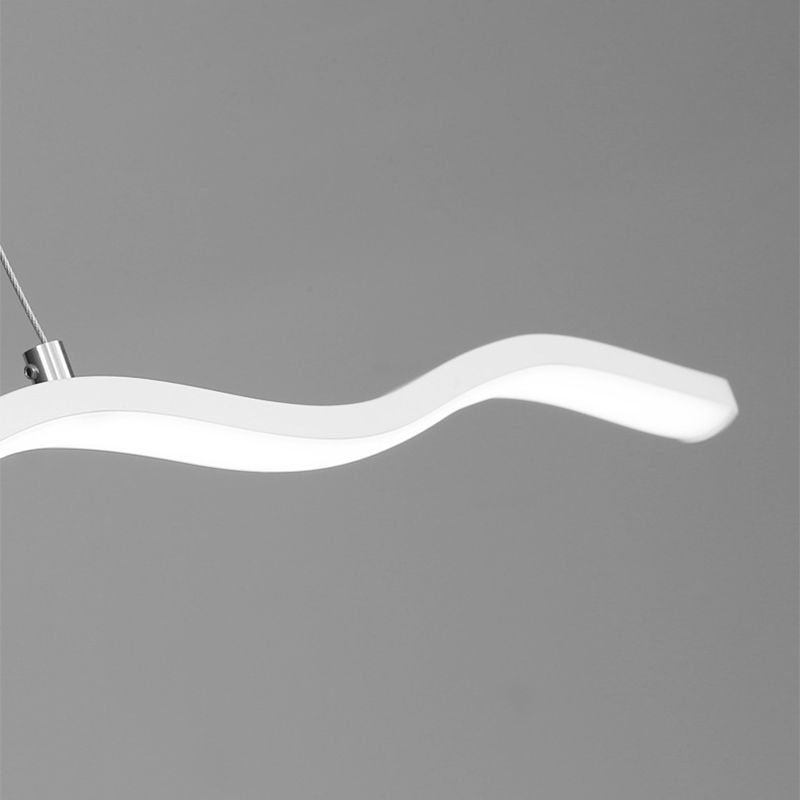 Ściemnialna lampa LED WaveGlow, nowoczesna fala, oświetlenie dekoracyjne do każdego wnętrza.