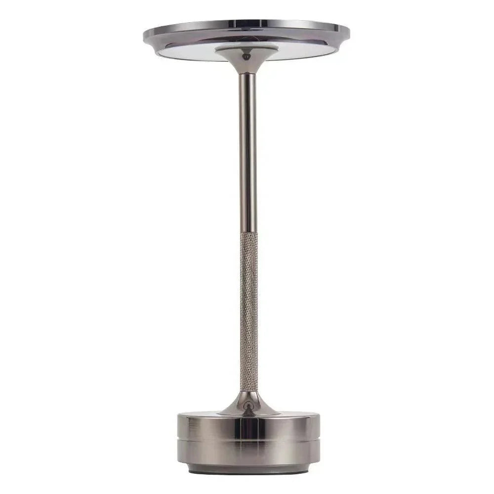 Lampa stołowa z bezprzewodowym ładowaniem, nowoczesna, funkcjonalna dekoracja do domu.