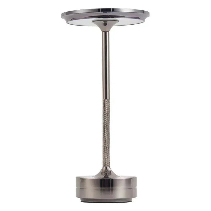 Lampa stołowa z bezprzewodowym ładowaniem, nowoczesna, funkcjonalna dekoracja do domu.
