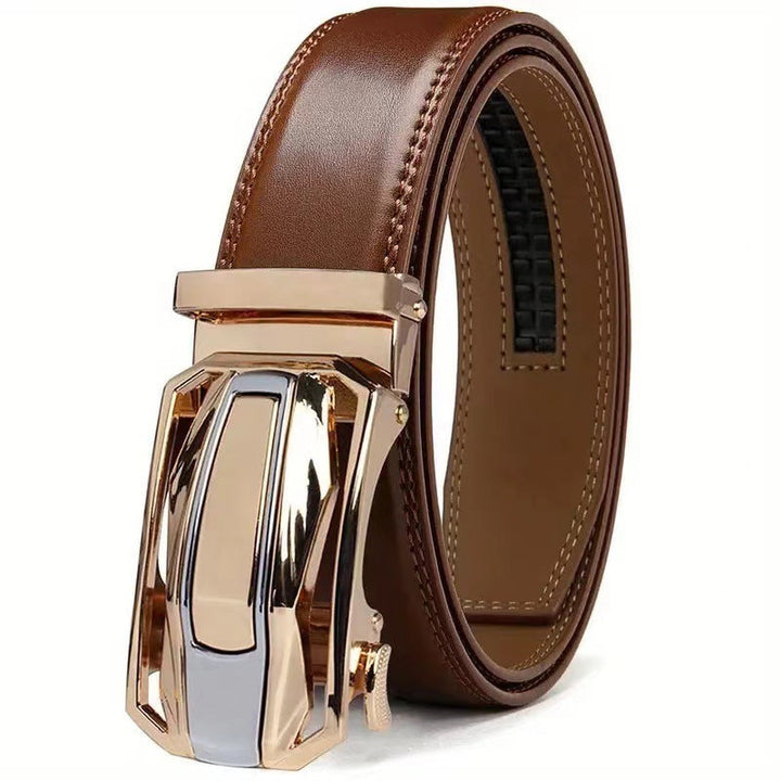 Klamra automatyczna do męskiego paska. Solidne akcesorium w kolorze czarnym lub brązowym, dodające elegancji.