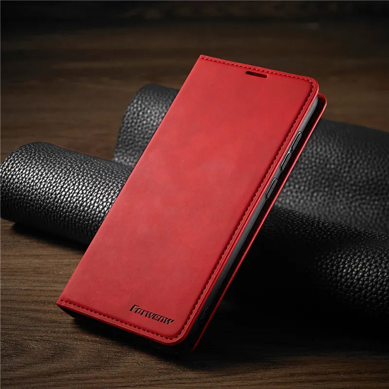 Luksusowe magnetyczne etui ochronne na iPhone ze skóry. Zapewnia trwałość i elegancję każdego dnia.