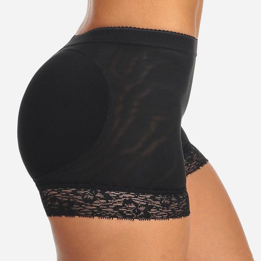 Eleganckie majtki push-up z koronką, damska bielizna modelująca z wysokim stanem, podnosząca pośladki.
