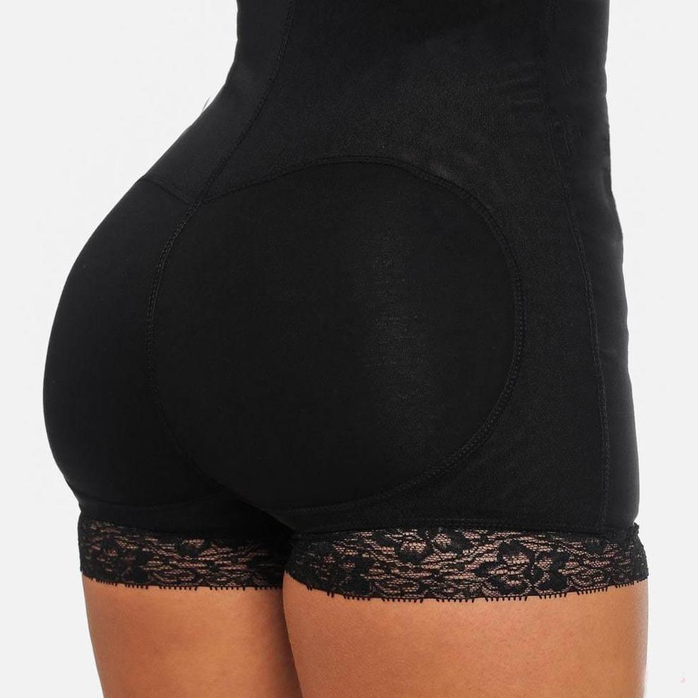 Damskie majtki push-up z koronką, modelujące sylwetkę, elegancka bielizna podkreślająca kształty.