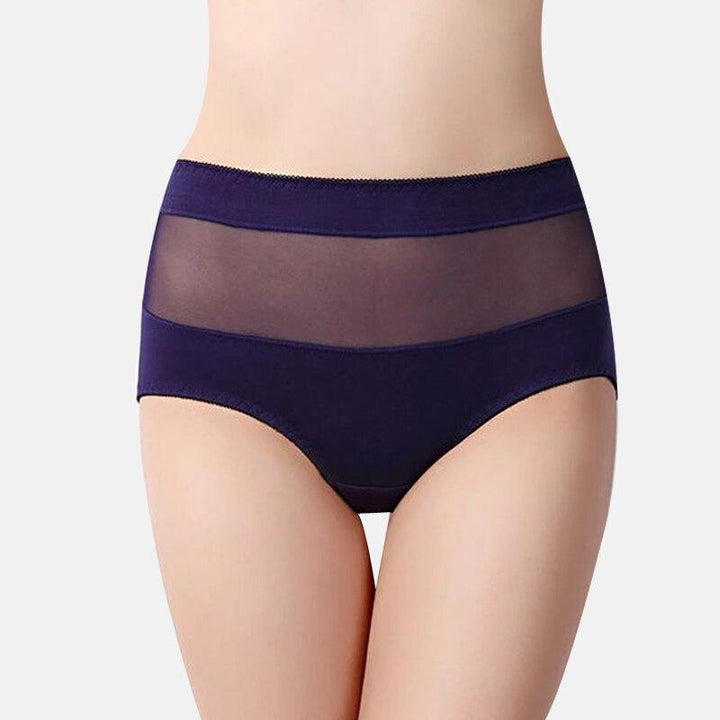 Nowoczesne majtki push-up dla kobiet, wysoki stan i elegancka siateczka. Komfortowa i seksowna bielizna damska.