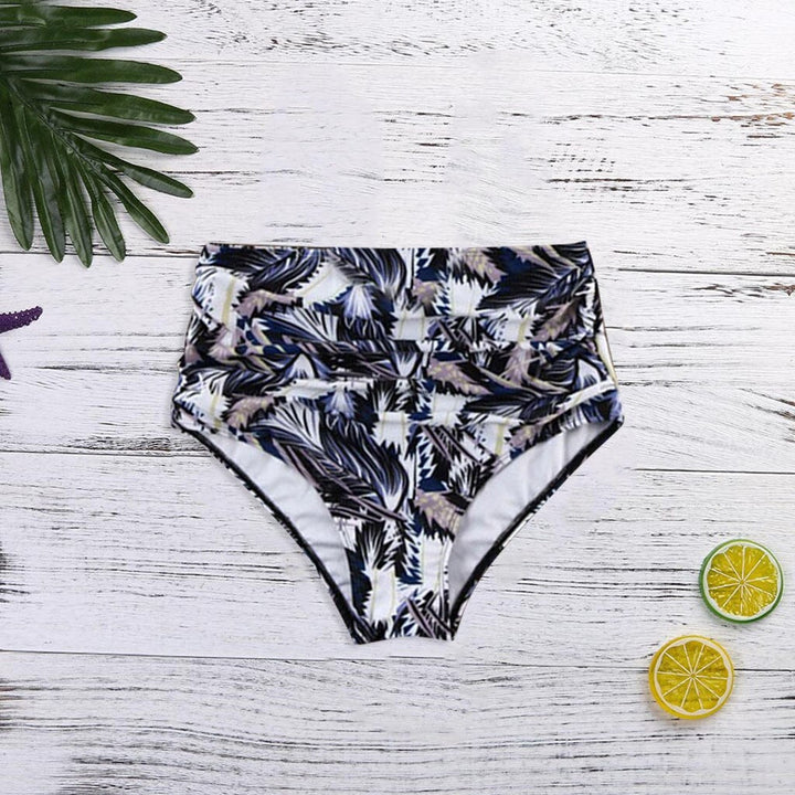 Damskie majtki bikini z wysokim stanem, wygodne i idealne na plażę.