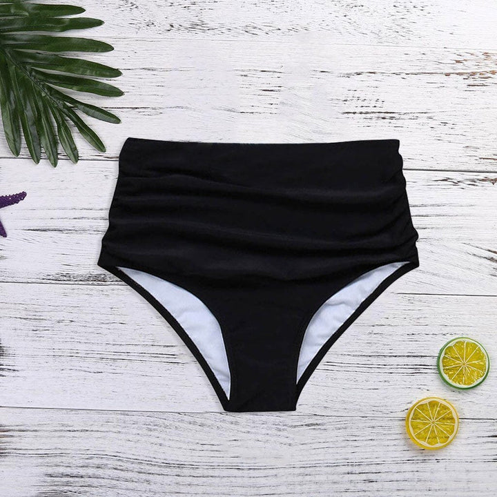 Komfortowe damskie majtki bikini z wysokim stanem, idealne na lato i basen.