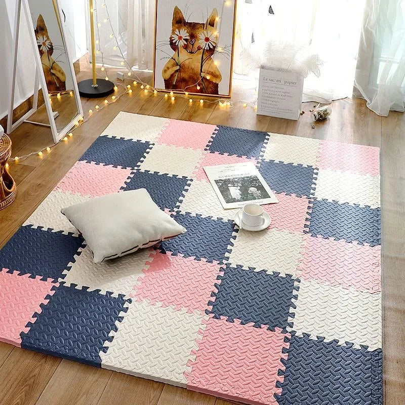 Mata piankowa puzzle do pokoju dziecięcego, miękka i ciepła powierzchnia do zabaw.
