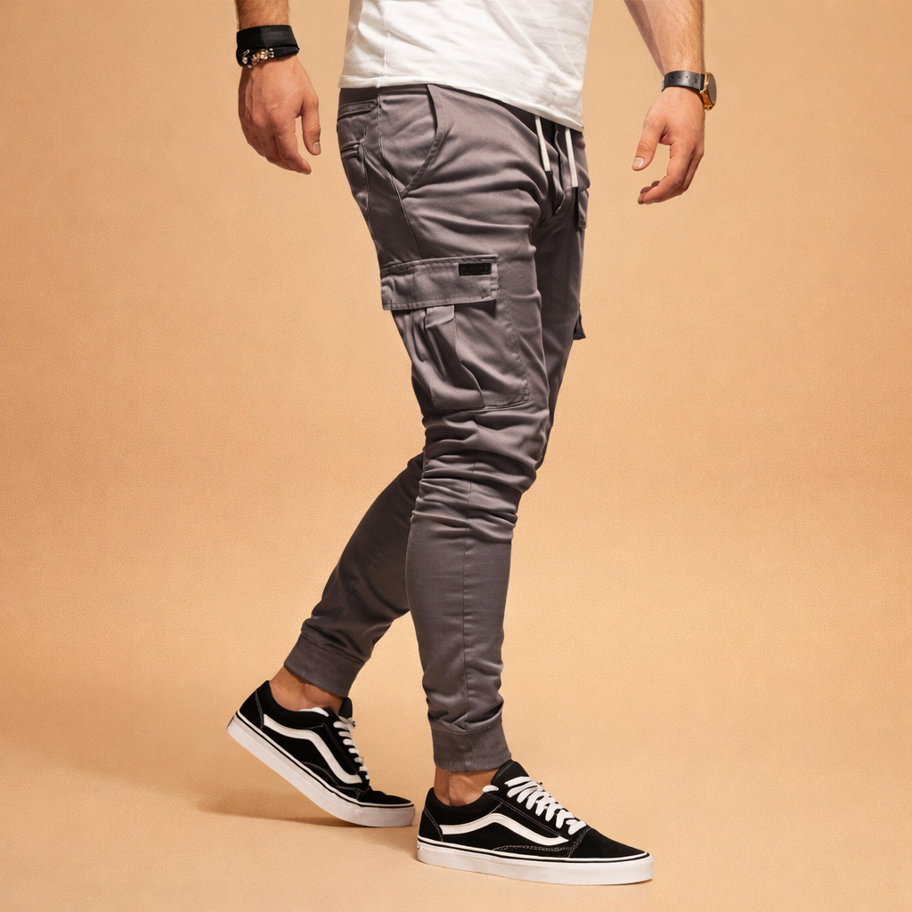 Wysokiej jakości spodnie męskie slim fit, zapewniające komfort i styl.