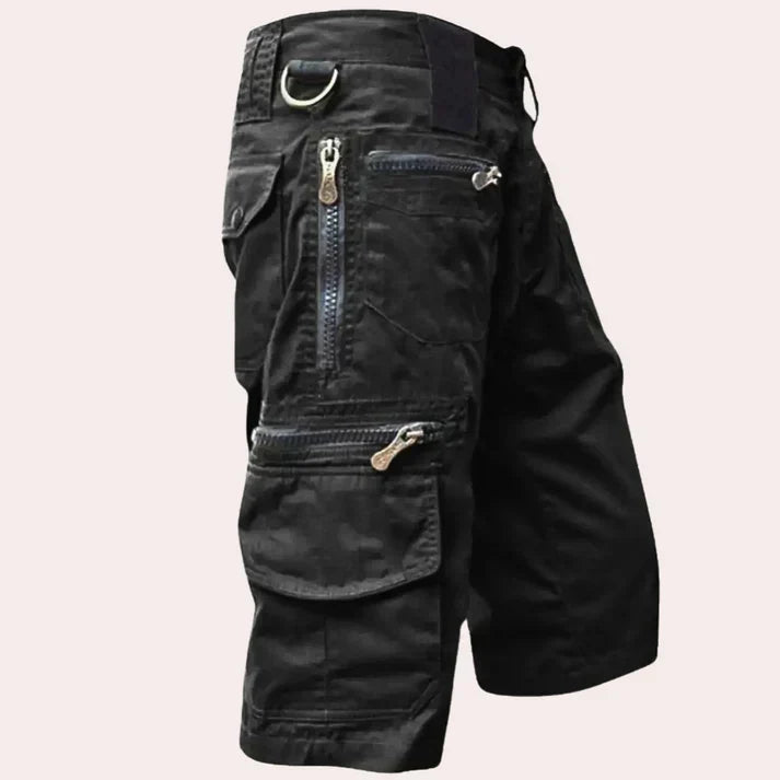 Męskie szorty cargo letnie Luca, wygodne, z praktycznymi kieszeniami, idealne na wakacje i styl casual.