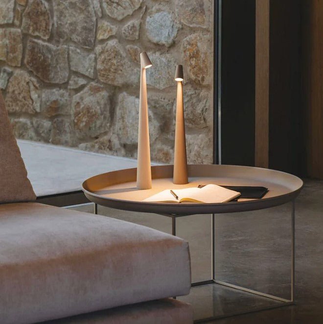 Bezprzewodowa lampa nastrojowa LED, minimalistyczna, oświetlenie stołowe, do sypialni, salonu, nowoczesny design.