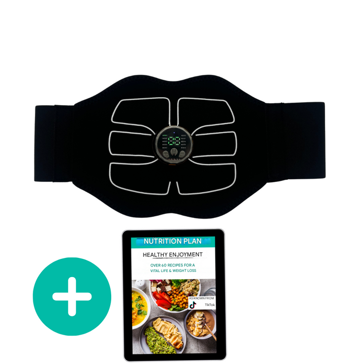 Uniwersalny trener brzucha EMS CorePulse dla kobiet i mężczyzn. Skuteczny stymulator mięśni do fitnessu.