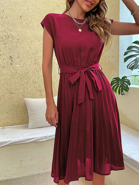Elegancka letnia sukienka damska Felina, z krótkim rękawem. Stylowa, kolorowa, idealna na lato.