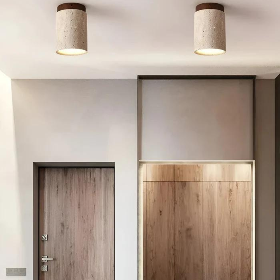 Lampa LED sufitowa ZenLight, okrągła. Tworzy spokojne, ciepłe oświetlenie wnętrza w stylu japońskim.