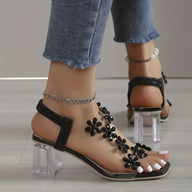 Stabilny obcas i komfortowa podeszwa damskich czółenek ortopedycznych Melina. Oddychające eleganckie buty.