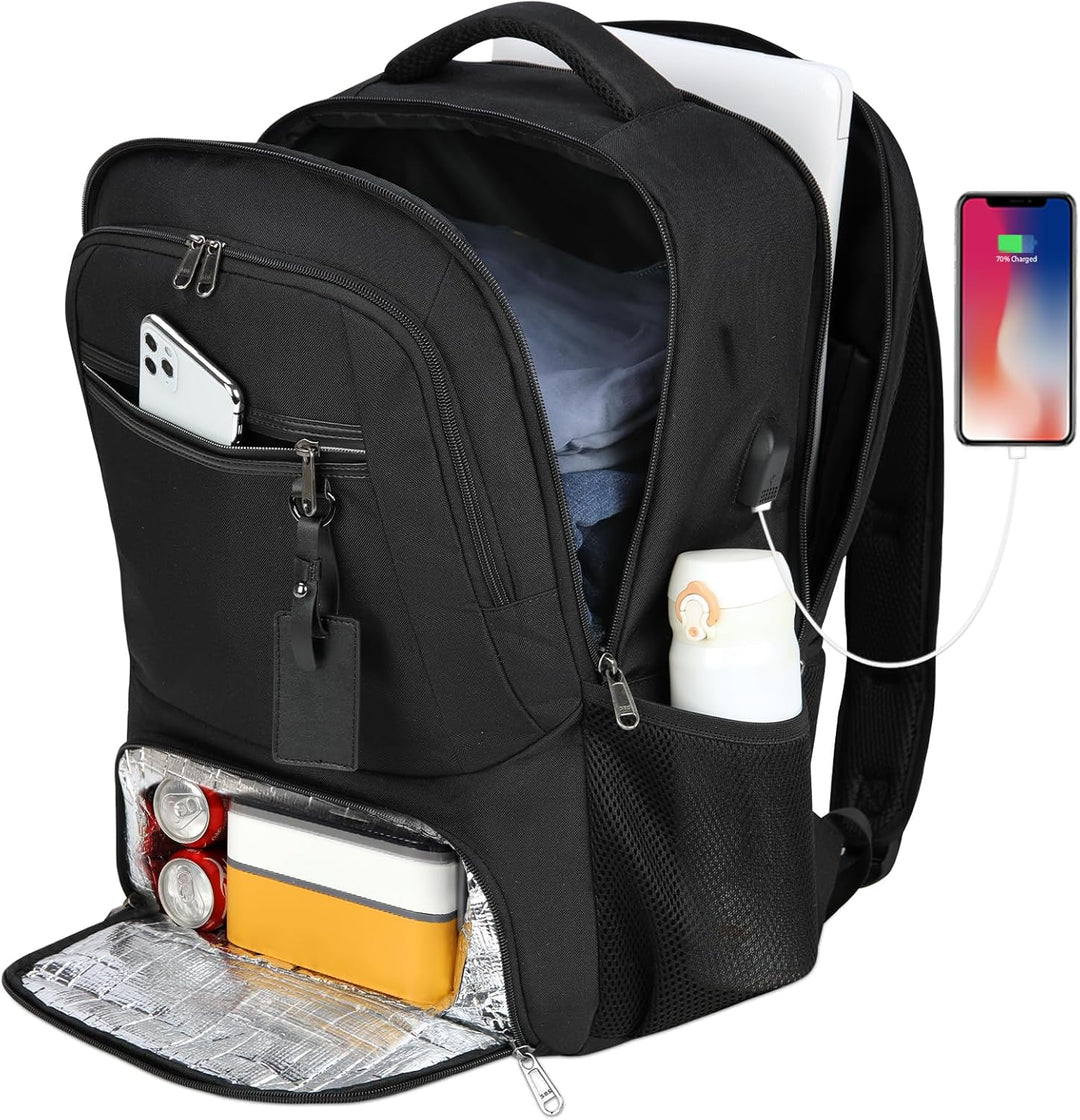 Stylowy plecak biznesowy na laptopa 15.6", wodoodporny materiał.