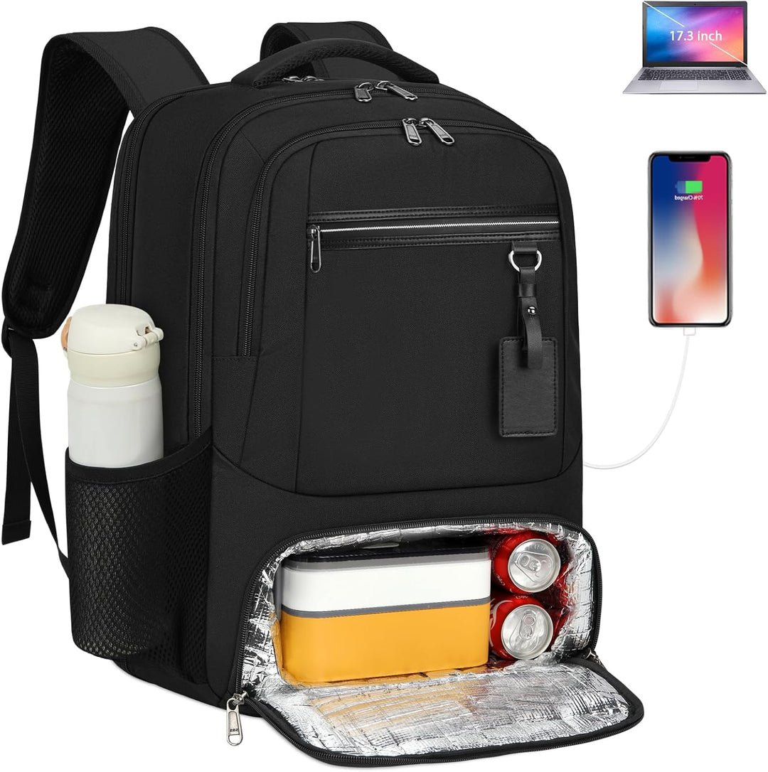 Modny plecak podróżny z wieloma kieszeniami, wodoodporny i praktyczny.