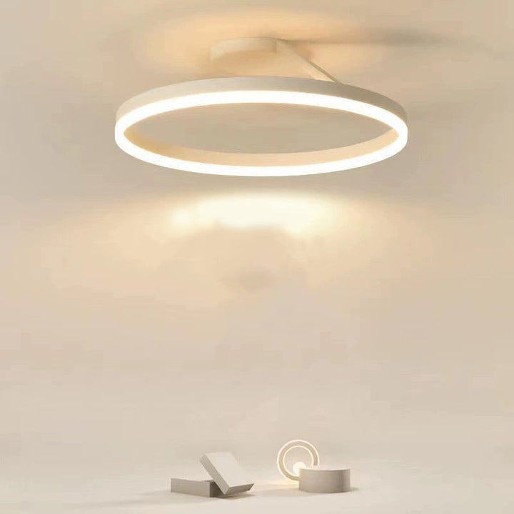 Lampa sufitowa LED Luminara do sypialni, nowoczesne oświetlenie, czarny mat.