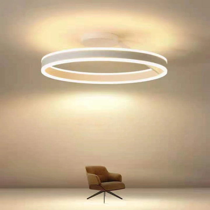 Lampa LED Luminara, czarna, stylowa lampa sufitowa do salonu, nowoczesny design.