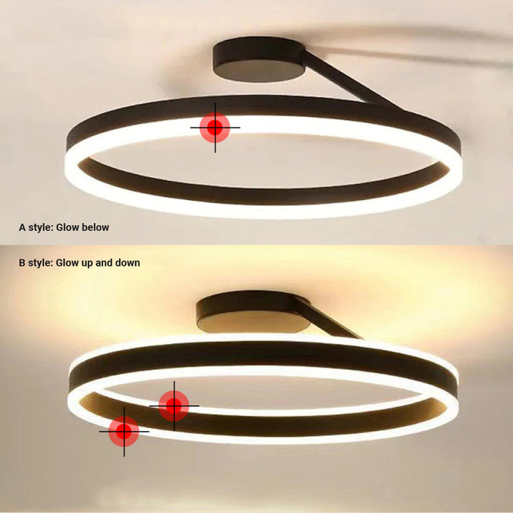 Lampa Luminara LED w nowoczesnym stylu, idealna lampa sufitowa do salonu.