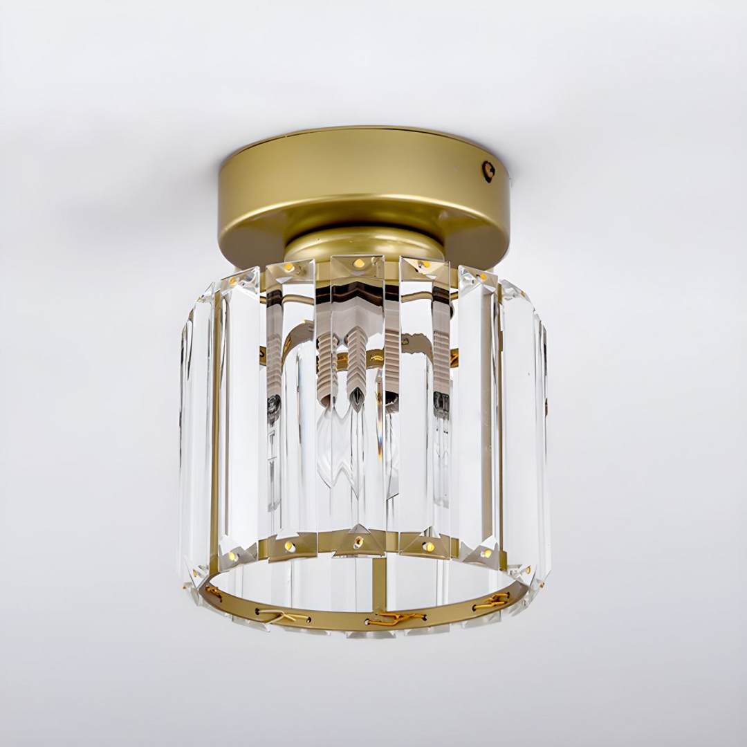 Lampa sufitowa LED kwadratowa/okrągła, eleganckie oświetlenie domu, efekt CrystalGlow.