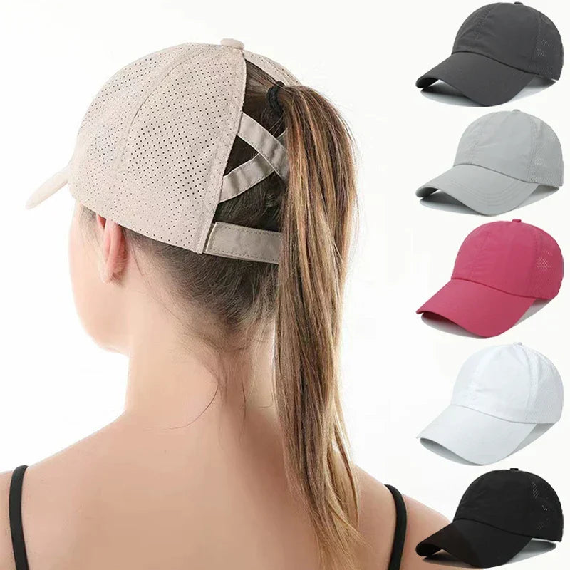 Oddychająca czapka sportowa AeroCap z siateczki dla komfortu podczas treningu i biegania latem.