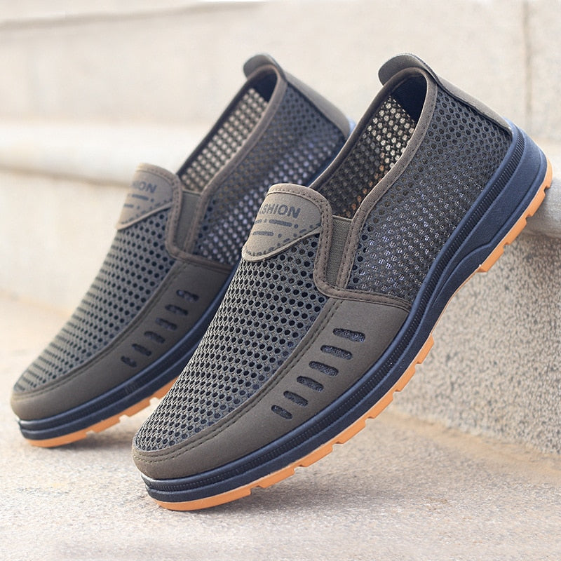 Stylowe męskie sneakersy sportowe Noah z siateczki, oddychające i antypoślizgowe.