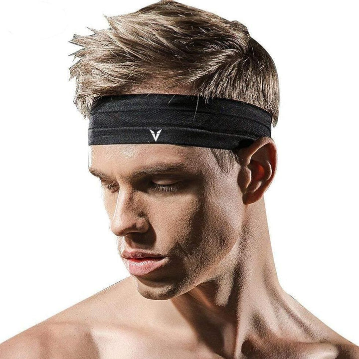 Chłonna opaska sportowa na głowę dla jogi i fitnessu, unisex, zapewnia komfort podczas ćwiczeń.