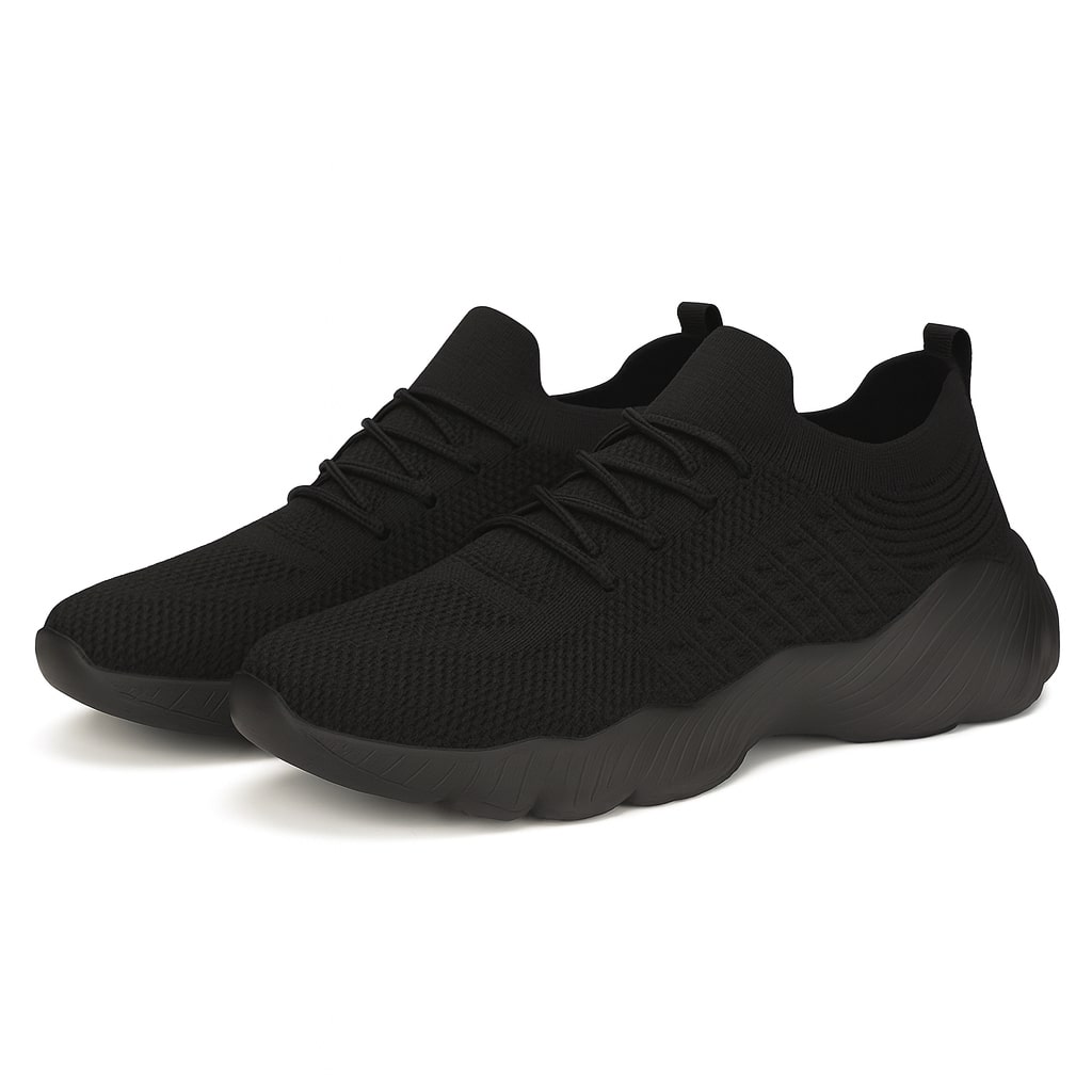 Sznurowane sneakersy męskie z zaawansowanym wsparciem ortopedycznym. Wygodne buty do chodzenia.