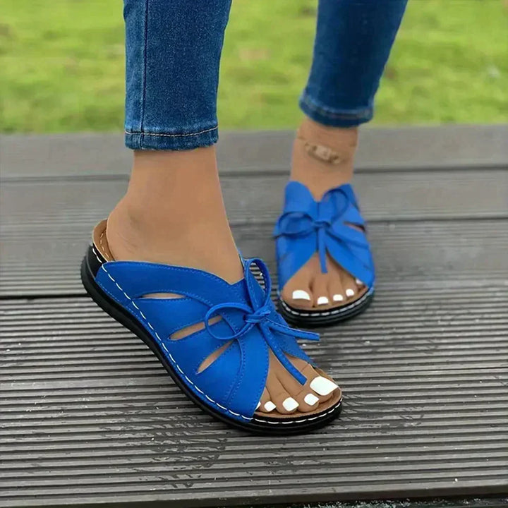 Modne sandały letnie Mirella na koturnie w eleganckim stylu, z ortopedycznym wsparciem.