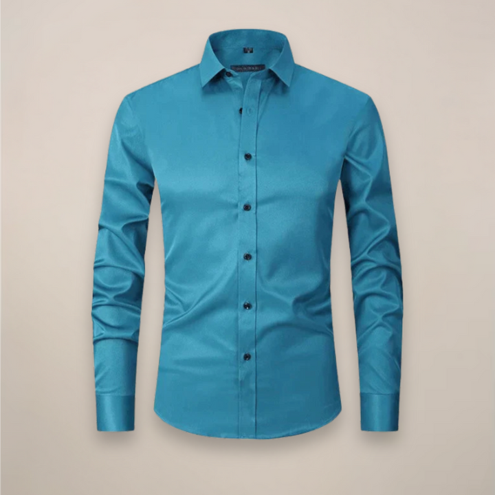 Męska koszula smart casual. Bez zagnieceń, Structured Fit, długi rękaw, wygoda i styl.