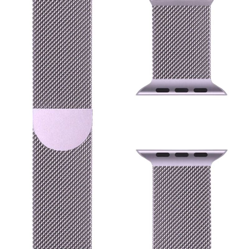 Pasek Milanese do Apple Watch, odporny na korozję. Wykonany ze stali nierdzewnej.