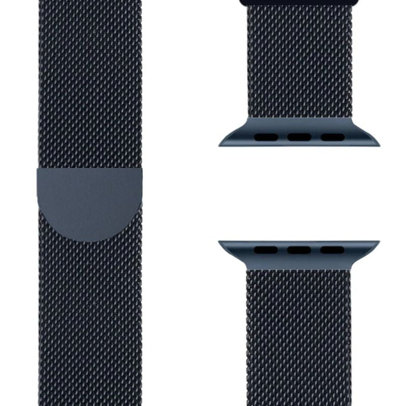 Pasek Milanese do Apple Watch, kompatybilny z szeroką gamą rozmiarów kopert.